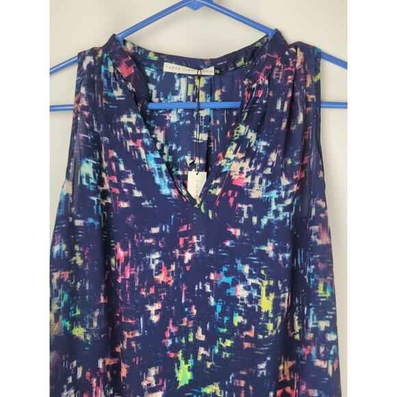 Three Eighty Two Revolve Aerin Split V Tank Prague Multicolor Sz XS - Picture 2 of 9